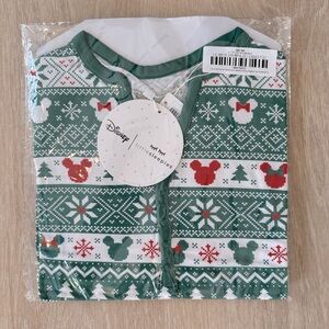 Women’s Little Sleepies Disney Mickey Christmas Top XS NWT